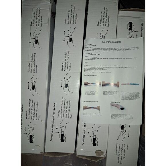 COPY - Overstock Germany! Creatck Adult Fitness Exercise Hula Hoop Teal/pink 37… - Picture 5 of 8